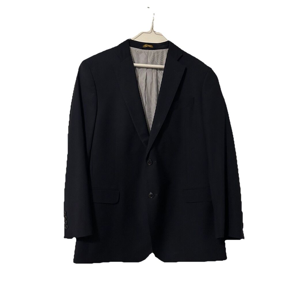 Brooks Brothers Fitzgerald Fit Blazer Navy Sport Coat Regular Mens 42R